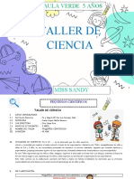 Taller de Ciencia Miss Sandy Raquel