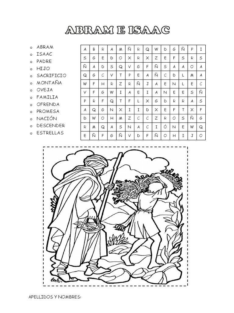 Actividades de Abraham e Isaac para Niños | PDF