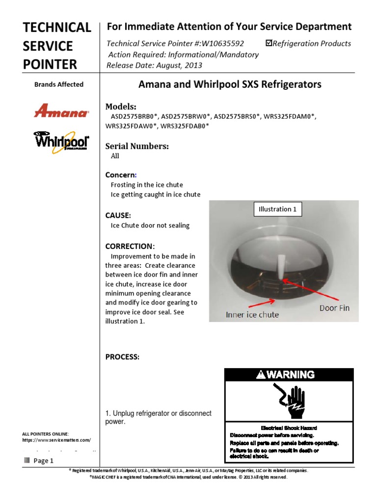 _Amana_and_Whirlpool_SXS_Refrigerators_Ice_Door_Not_Sealing_ PDF