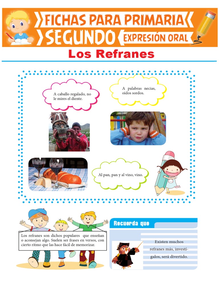Refranes De Escuela Primaria