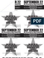 Sept 22 and Townhall Quarter Sheet and Flyer