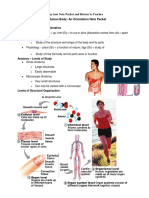 The Human Body An Orientation Note Packet
