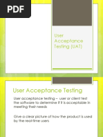 User Acceptance Testing