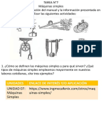 Fisica y Quimica Tarea de La Unidad 7