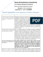 Actividad 1. Abdón Grassi - Ejercicio Argumentativo de La Educación en El México Del Pasado