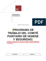 Programa de Trabajo CP Año 2022 - Obra Los Arrayanes