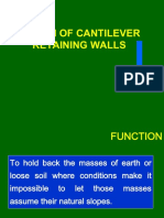 Design of Retaining Wall PDF