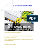 1 21 Safety Rules for Working With Electrical Equipment