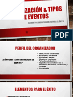 Organización y Tipos de Eventos