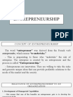 ENTREPRENEURSHIP