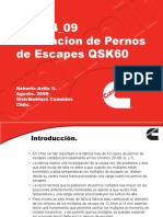 DCCN4 - 09 Instalacion de Pernos de Escapes QSK60
