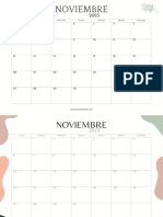 Calendario Noviembre 2023