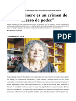 Rita Segato - El de Género Es Un Crimen de Exceso de Poder