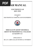 KEC - 251 - Electronics - Lab AKTU