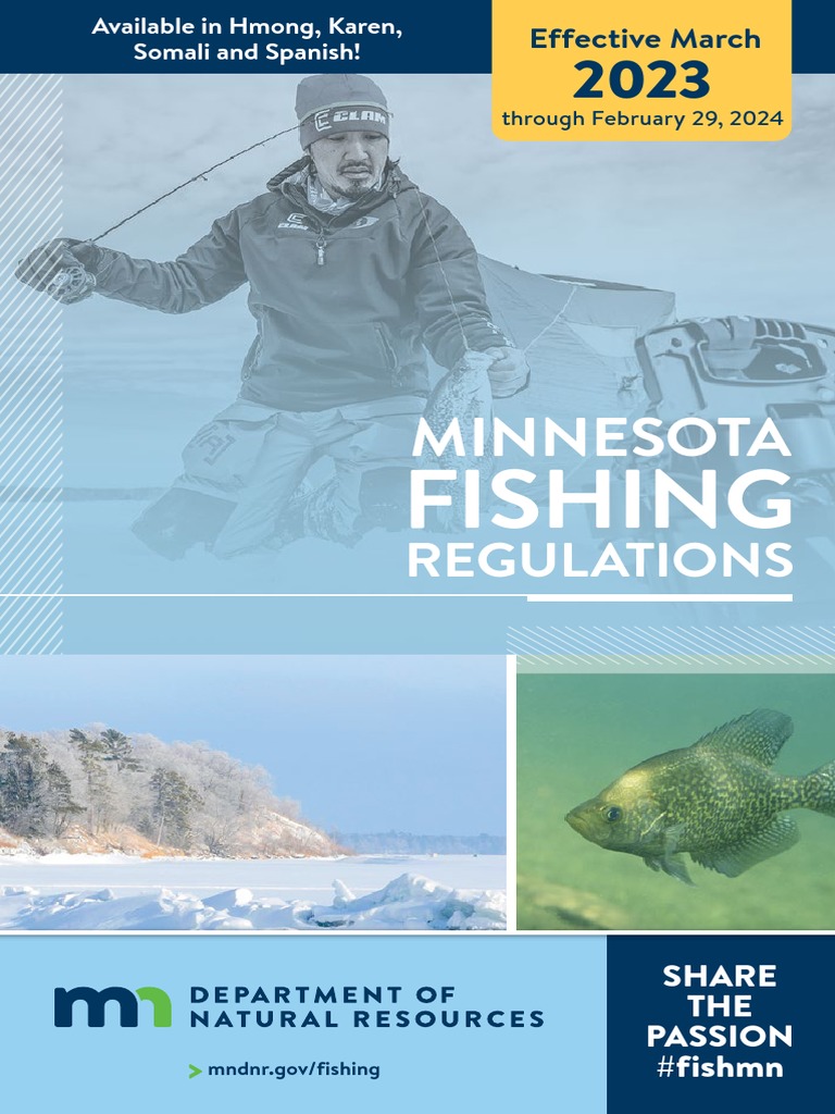 2023 MN DNR Fishing Regulations PDF Social Security Disability