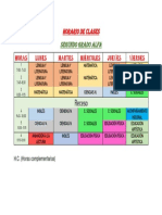 Horario de Clases