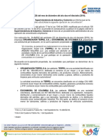 A Los Veintinueve Días (29) Del Mes de Diciembre Del Año Dos Mil Dieciséis (2016)