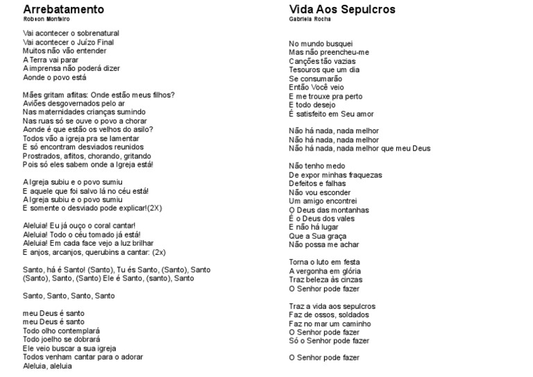 Arrebatamento e Vida Aos Sepulcros | PDF | Santo | Arrebatamento cristão