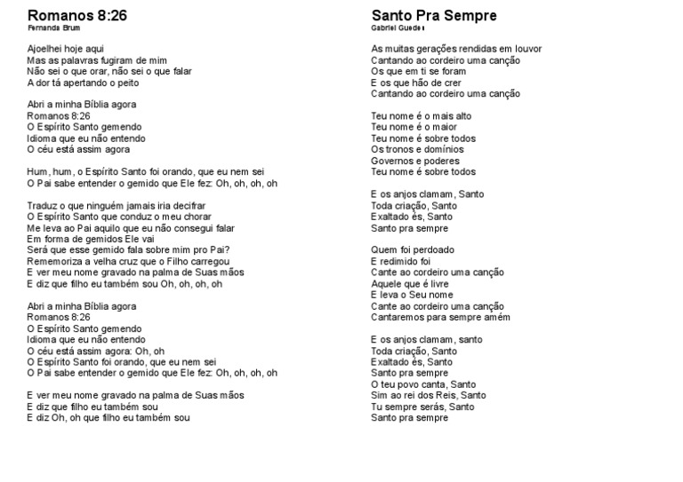 cifra da música romanos 8 26