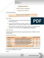 Topología General I: Unidad I: Espacios Topológicos