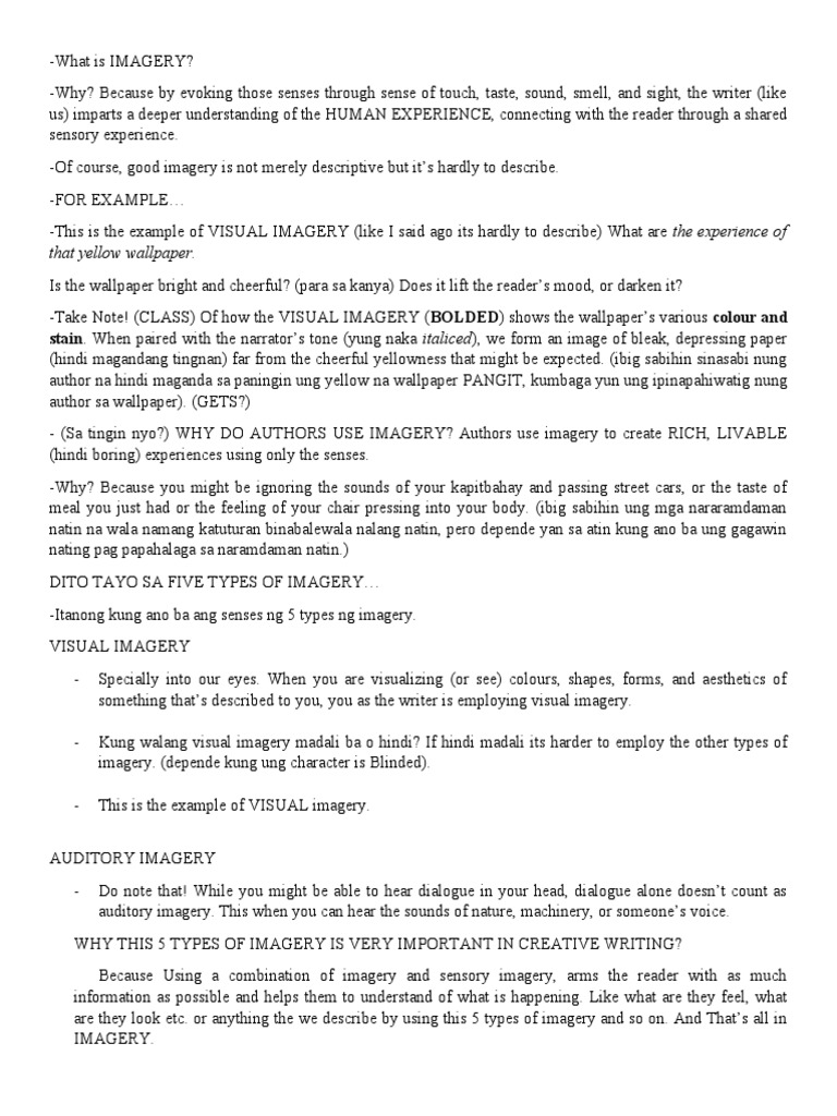 What Is Imagery | Download Free PDF | Senses | Cognitive Science