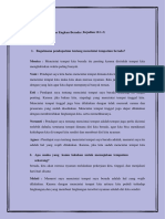 Hasil Refleksi KTB Mencintai Tempat Dimana Engkau Berada (Kartini F. Gurning) - MR