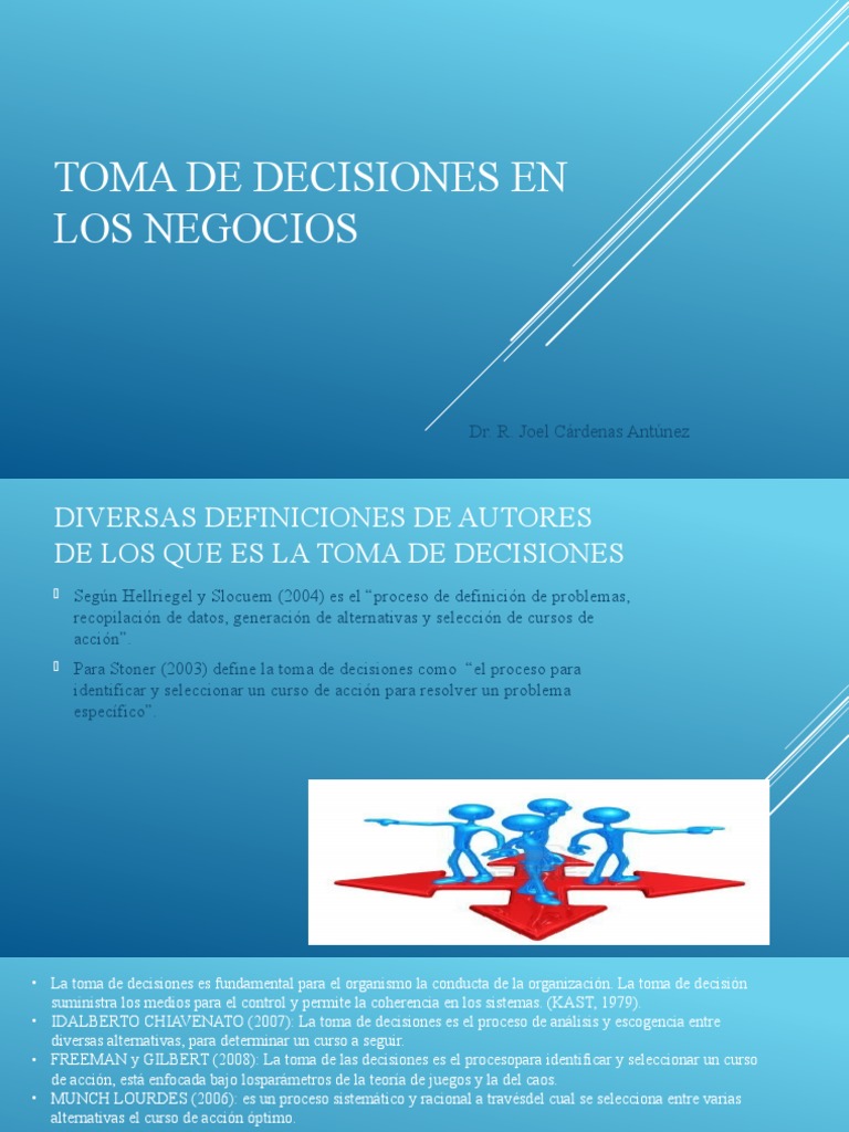 Toma de Decisiones en Negocios | PDF | Crecimiento personal y ...