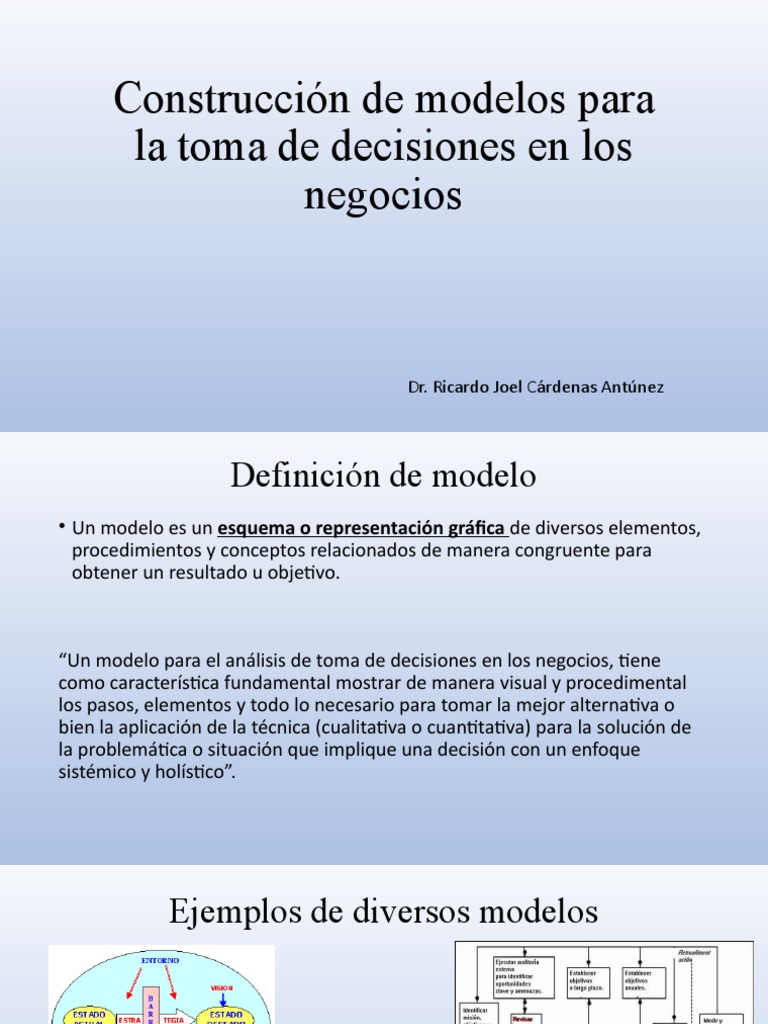 Modelos para la Toma de Decisiones Empresariales | PDF | Crecimiento ...