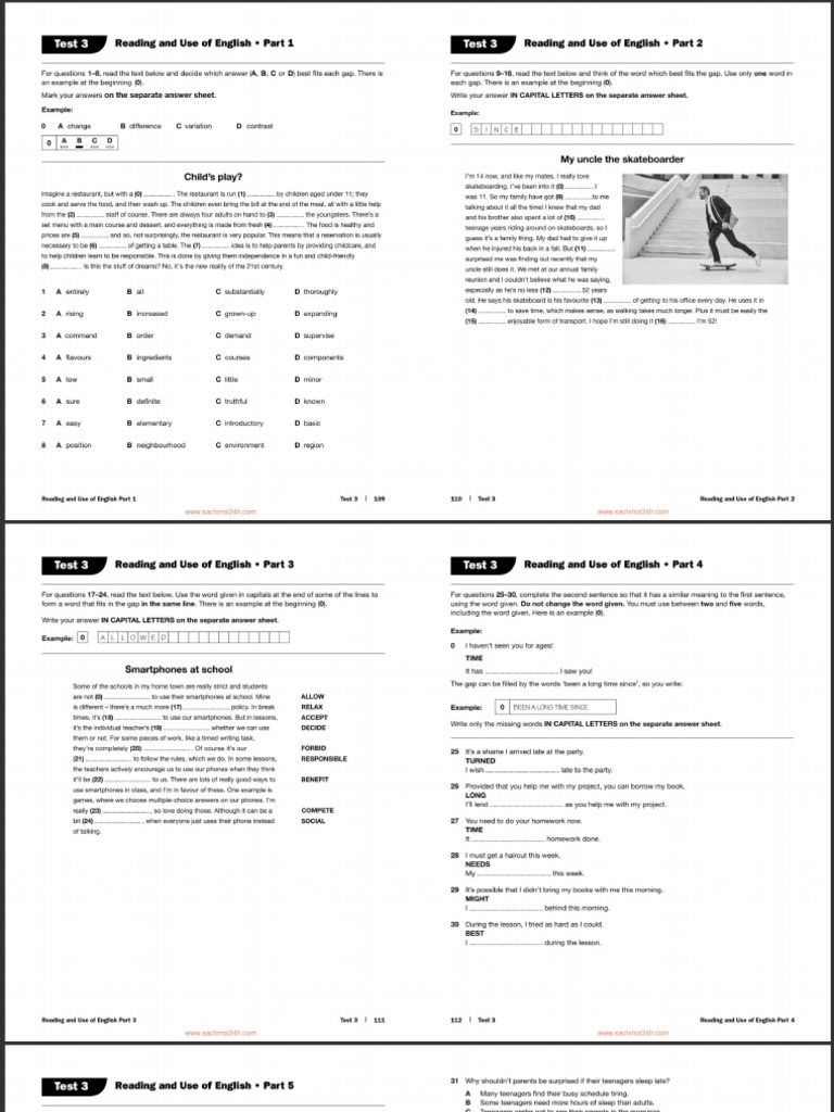B2 reading paper pdf