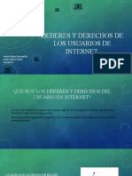 Deberes y Derechos de Los Usuarios en El Internet