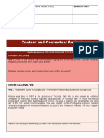 Content and Contextual Analysis (Matrix)