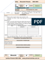 Mayo - 6to Grado Educaci N Socioemocional (2022-2023)