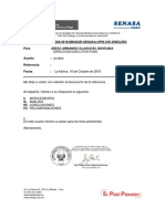 Me Dirijo A Usted, Con Relación Al Documento de La Referencia