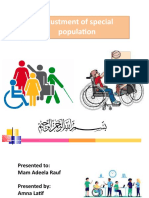 Adjustment of Special Population