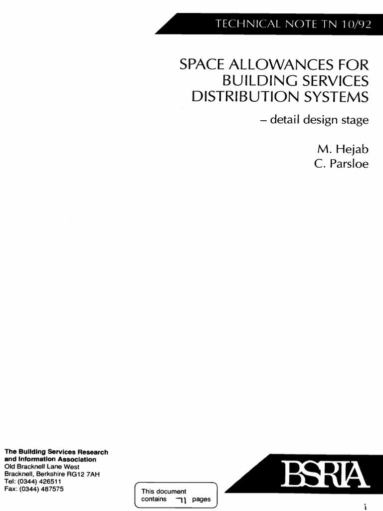 Visual Reference: Space Allowances For Ductwork Design Pdf Duct Flow