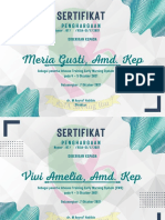 Sertifikat: Meria Gusti, Amd. Kep