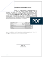 7.-ANEXO - Caraětula Oferta Econoěmica Irrevocable PARA FIRMA