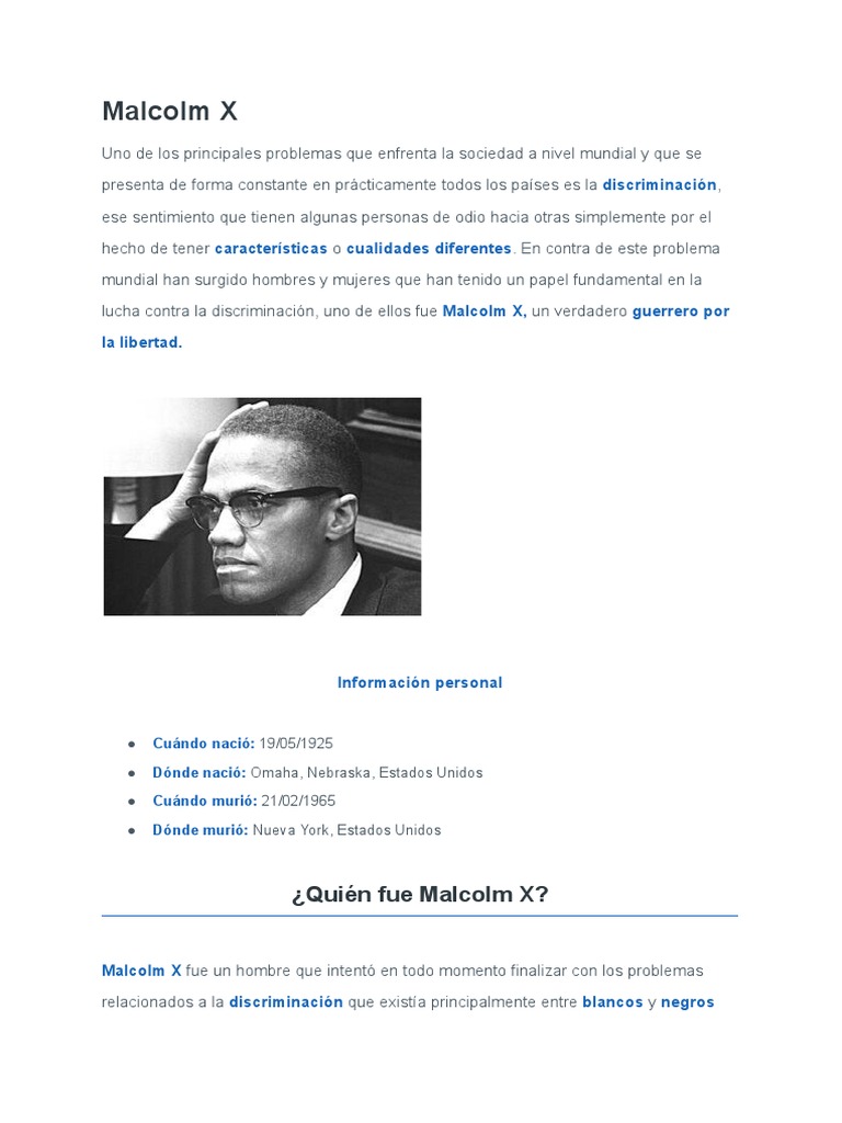 Malcolm X PDF