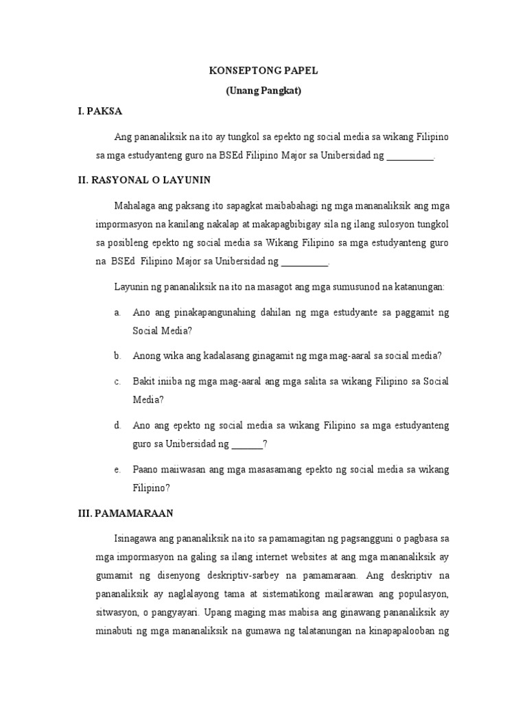 Konseptong Papel | PDF