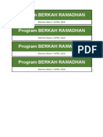 PL Program Berkah Ramadhan Berlaku Mulai 1 April 2023