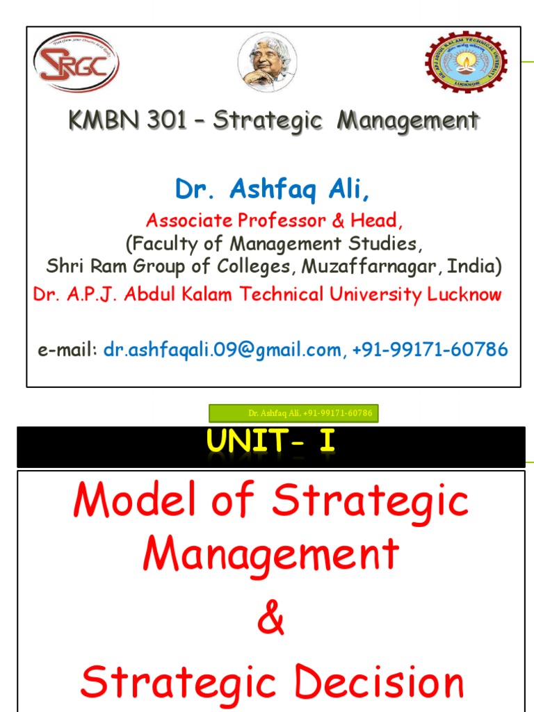Strategic Decision Making Unit 1 Download Free Pdf Decision Making