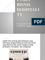 Etika Bisnis Hospitality