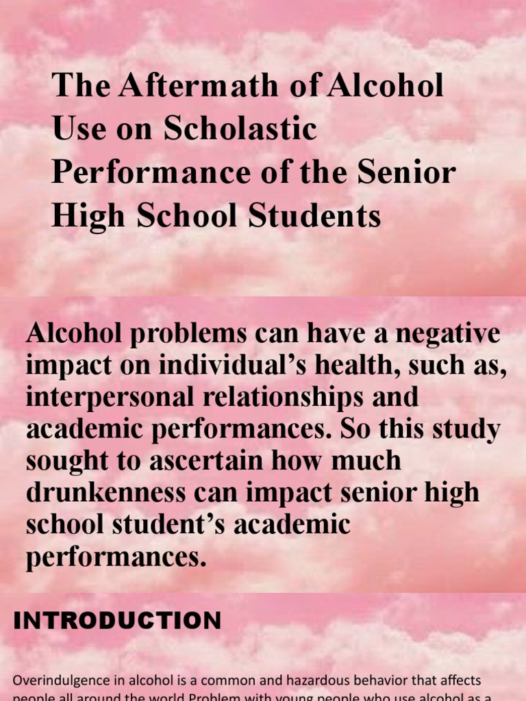 Alcohol's Impact on Student Performance | PDF | Alcoholism | Alcohol Abuse