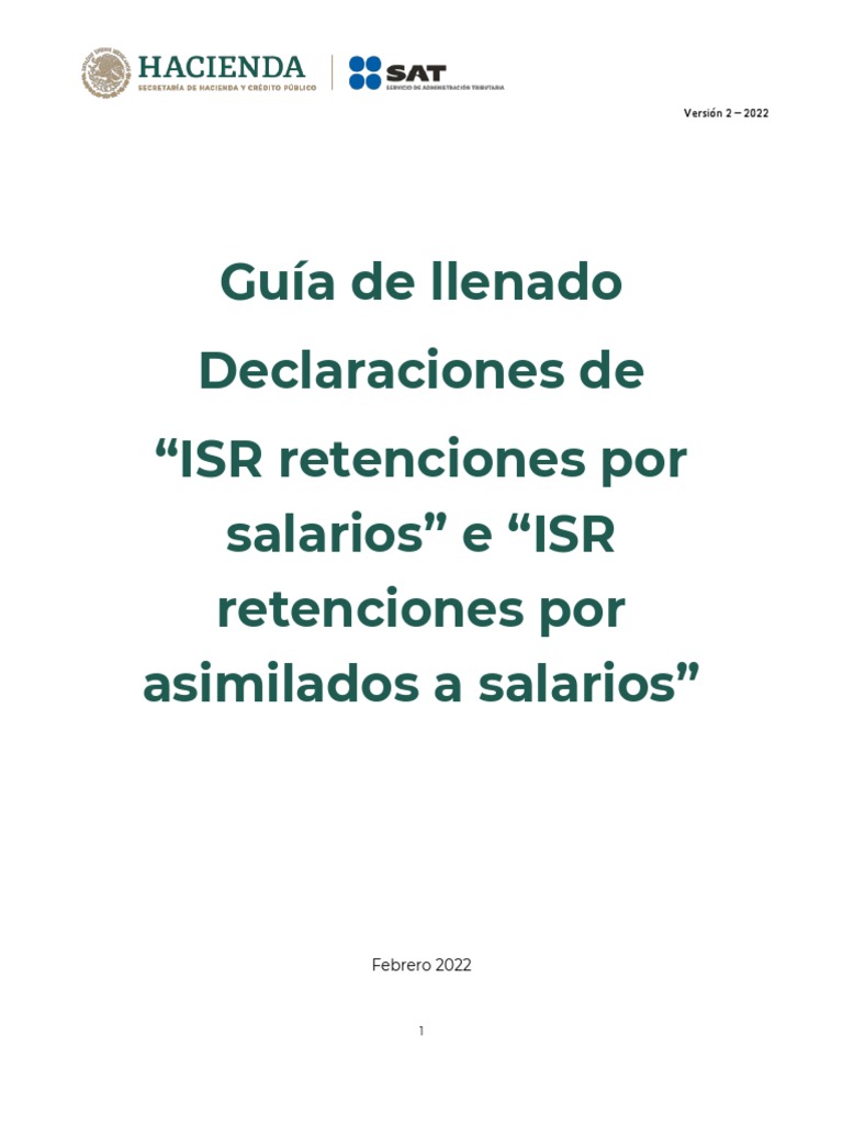 Guía+de+Llenado ISR+Retenciones+Por+Salarios+y+Asimilados+a+Salarios+