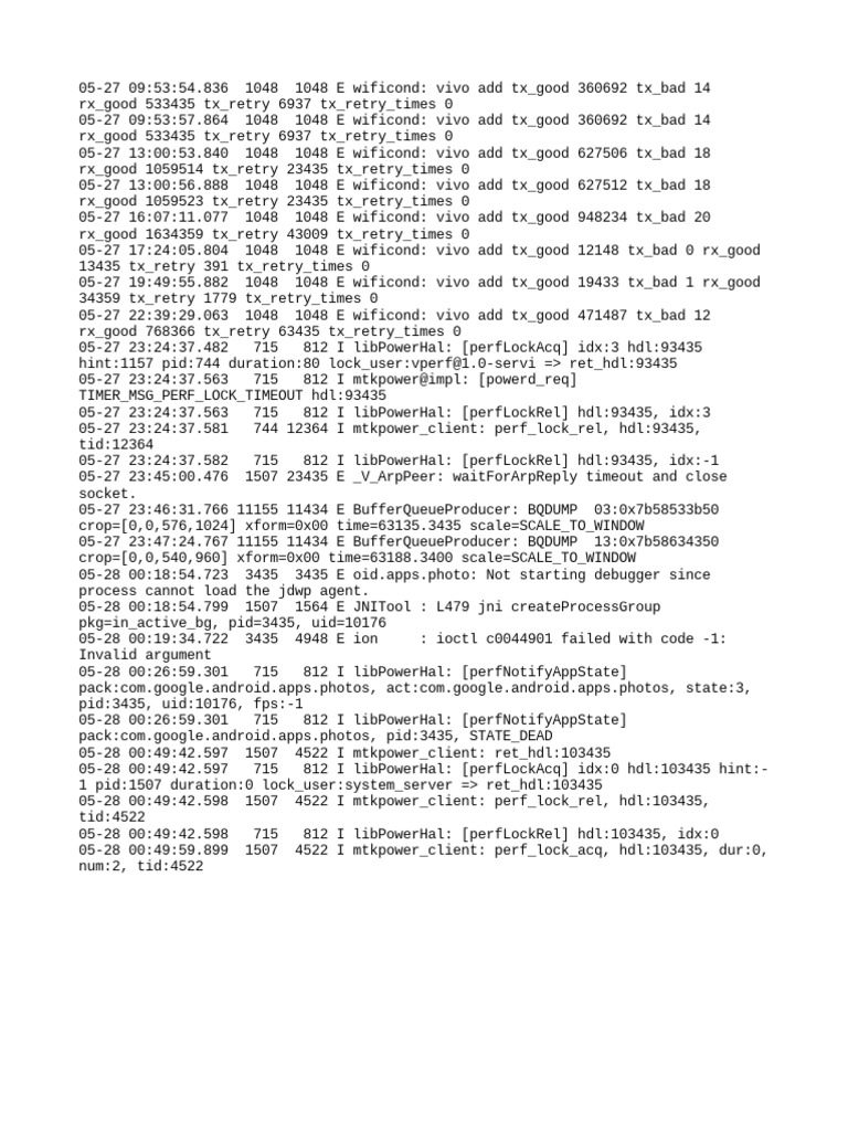 WiFi Performance Log Analysis | PDF