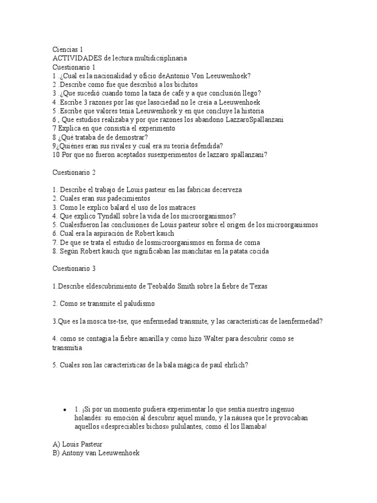Cazadores de Microbios | PDF | Microorganismo | Luis Pasteur