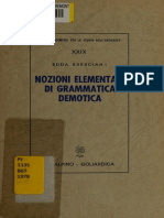 Bresciani, Edda - Nozioni Elementari Di Grammatica Demotica (1978)