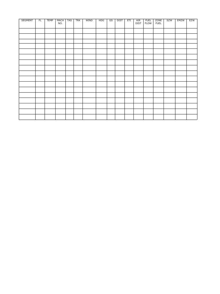 Blank flight planning form pdf