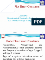 Bode-Error Constatnts
