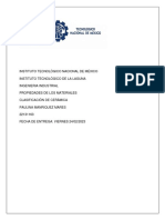 Tarea 3, Unidad 1, Clasificación de Cerámica